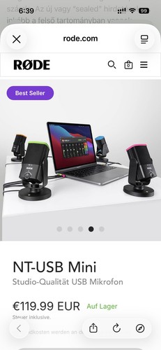 Rode usb mini - nt-usb,